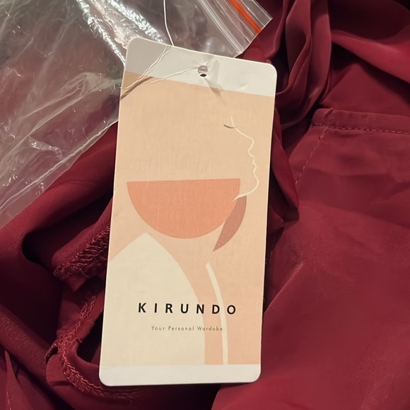 NWT Jumpsuit Sleeveless Ruffle Mock Neck Belt with Pockets Wide Leg Pants - Picture 6 of 7